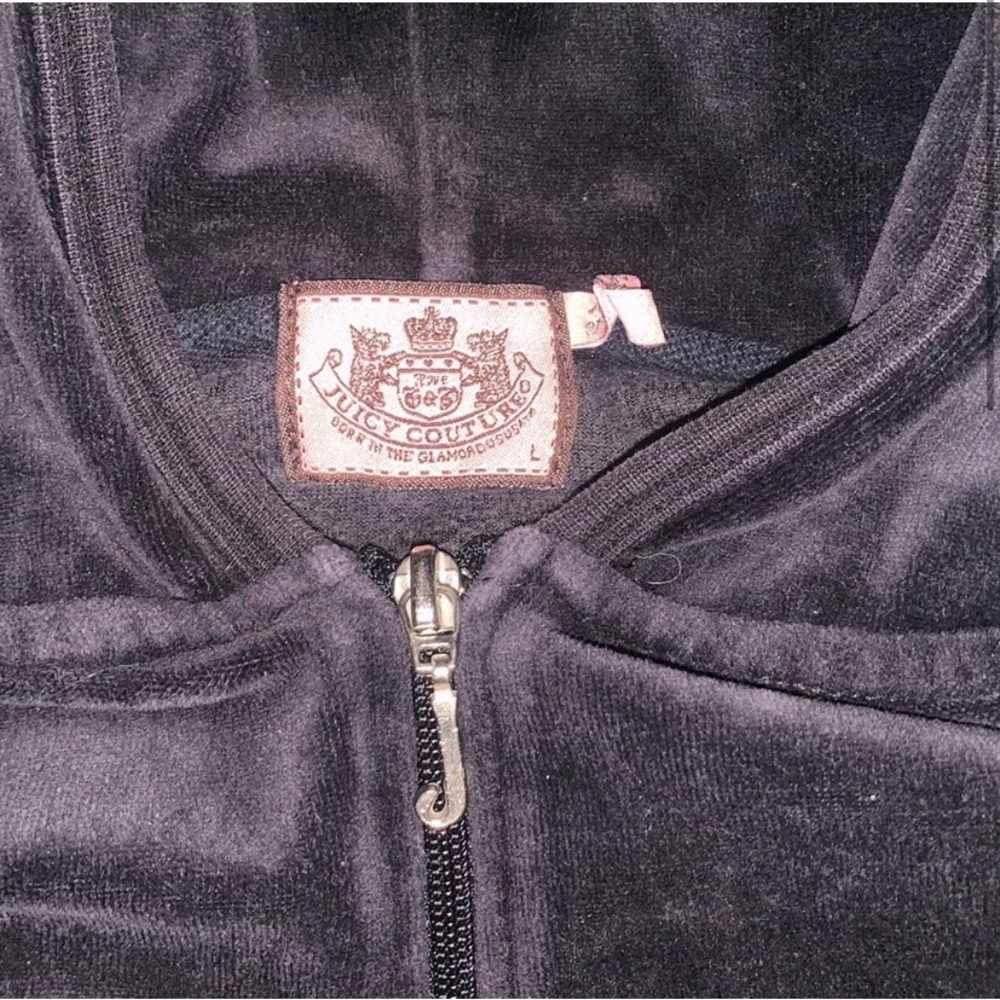 JUICY COUTURE RARE ZIP UP HOODIE BEDAZZLED - Picture 3 of 4